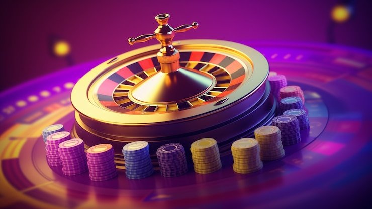 Tata letak meja Lightning Roulette dengan area taruhan yang jelas